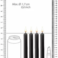 Ouch! SM Kaarsen 4-Pack - Zwart 7 Ouch! SM Kaarsen 4-Pack - Zwart -Lingerie Setjes Verkoopwinkel sm kaarsen 4 pack zwartafm