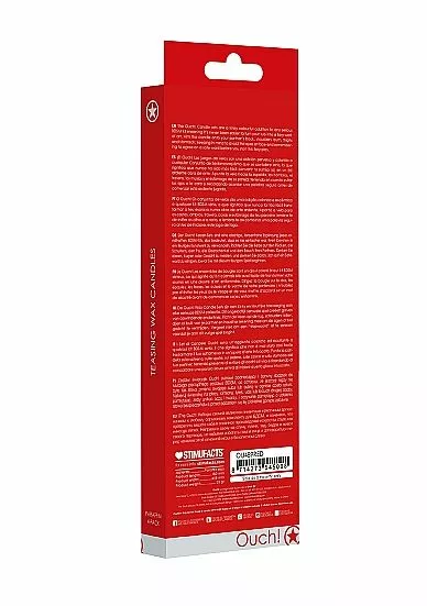 Ouch! SM Kaarsen Large 4-Pack - Rood 3 Ouch! SM Kaarsen Large 4-Pack - Rood - Afbeelding 3