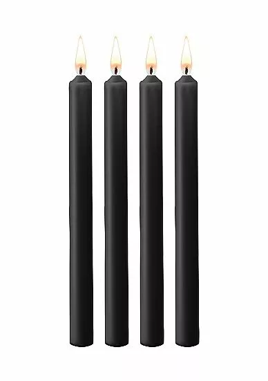 Ouch! SM Kaarsen Large 4-Pack - Zwart 1 Ouch! SM Kaarsen Large 4-Pack - Zwart