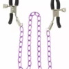 ToyJoy Stimulerende Tepel Ketting - Paars