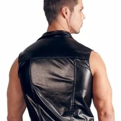 Lingerie Setjes Verkoopwinkel -Lingerie Setjes Verkoopwinkel stoer gilet zwart achterkant