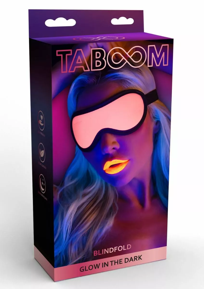 Taboom Glow In The Dark BDSM Masker 4 Taboom Glow In The Dark BDSM Masker - Afbeelding 4