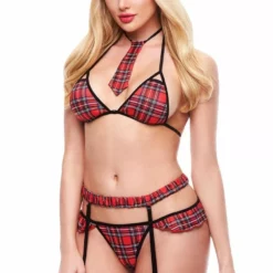 Teacher's Pet Schoolmeisje Lingerie Kostuum - Diverse Kleur-S/M