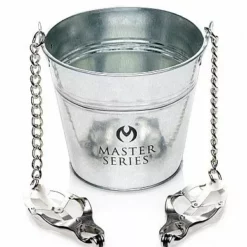 Master Series Tepel En Vagina Klemmen Met Emmer -Lingerie Setjes Verkoopwinkel tepel en vagina klemmen met emmer los