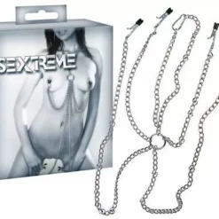 Sextreme Tepel En Schaamlip Klemmen - Zilver