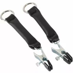 Zado Tepelklemmen Met Leren Riempjes En O-ringen -Lingerie Setjes Verkoopwinkel tepelklemmen met leren riempjes en o ringen zk