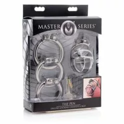 Master Series The Pen - Kuisheidskooi - RVS -Lingerie Setjes Verkoopwinkel the pen kuisheidskooi 4