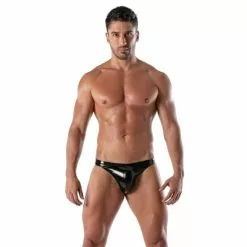 TOF Paris Vinyl Brief - Zwart-S -Lingerie Setjes Verkoopwinkel tof paris vinyl brief zwart 4 1