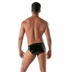 TOF Paris Vinyl Brief - Zwart-S -Lingerie Setjes Verkoopwinkel tof paris vinyl brief zwart 6