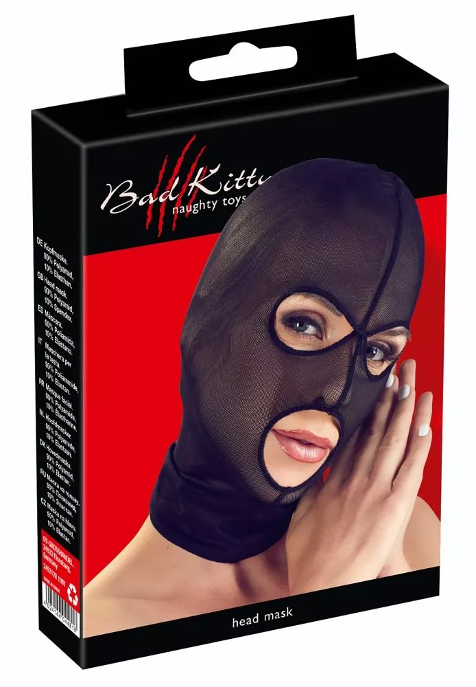 Bad Kitty Transparant Hoofdmasker Van Powernet Materiaal 5 Bad Kitty Transparant Hoofdmasker Van Powernet Materiaal - Afbeelding 5
