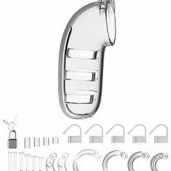 Shots - Mancage Transparante Kuisheidsgordel Model 06 - 5.5" -Lingerie Setjes Verkoopwinkel transparante mancage model 06 5 5 alles