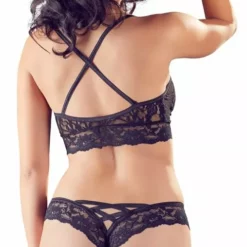 Cottelli Collection Trendy BH En String-S/M -Lingerie Setjes Verkoopwinkel trendy bh en slip achter