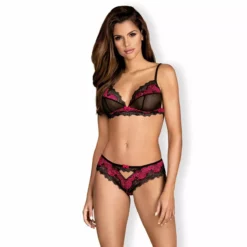 Obsessive Tulia Lingerie Set - Zwart-S/M