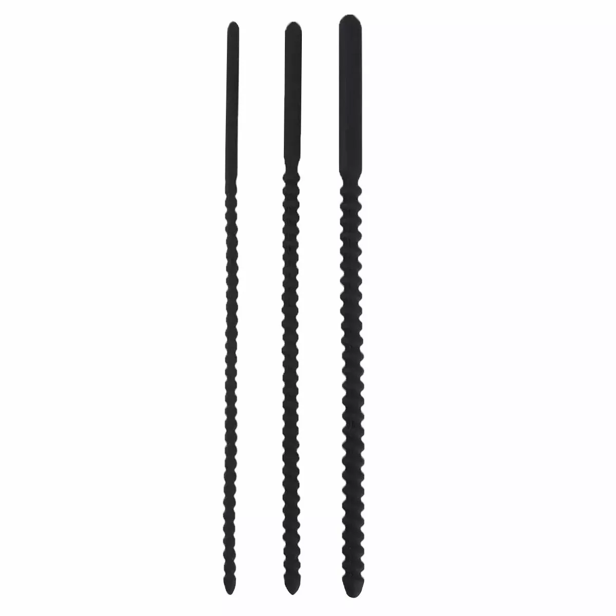 Kiotos Urethral Sound Set Met Schroefdraad - Zwart 1 Kiotos Urethral Sound Set Met Schroefdraad - Zwart