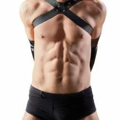 Fetish Collection Verstelbare Kunstleren Armbinders - Zwart