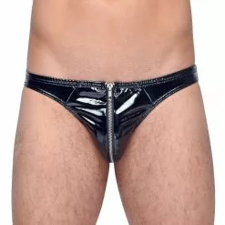 Black Level Vinyl Brief - Zwart-S