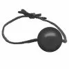 BLACK LABEL Kleine Ball Gag Met Leren Band - Zwart