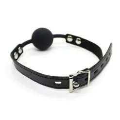 Toyz4lovers Zwarte Ballgag Met Kunstleren Bandje