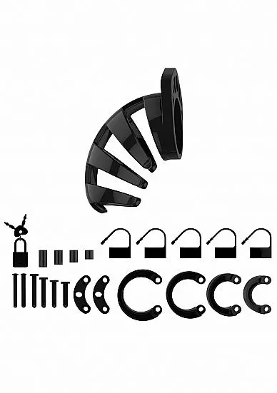 Shots - Mancage Zwarte Kuisheidsgordel Model 02 - 3.5" 2 Shots - Mancage Zwarte Kuisheidsgordel Model 02 - 3.5" - Afbeelding 2