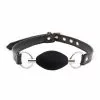 Spartan Steel Zwarte Ovale Ball Gag