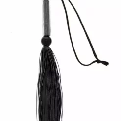 Guilty Pleasure Zwarte Silicone Flogger Met Polsbandje