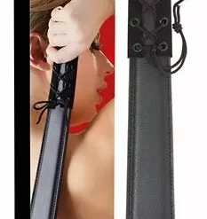 Bad Kitty Zwarte Solide Paddle Met Veter Details