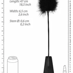 Ouch! Zweep & Kietelaar - Zwart -Lingerie Setjes Verkoopwinkel zweep kietelaar zwart 4