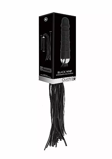 Leren Zweep Met Dildo Handvat - Ouch! 3 Leren Zweep Met Dildo Handvat - Ouch! - Afbeelding 3